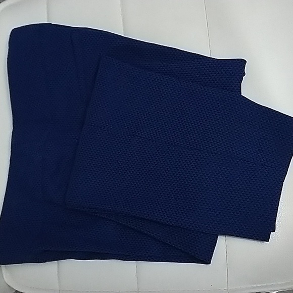 Apt 9 Blue Stretch Flat Front Crop Pants Ankle Length plush - Picture 8 of 8